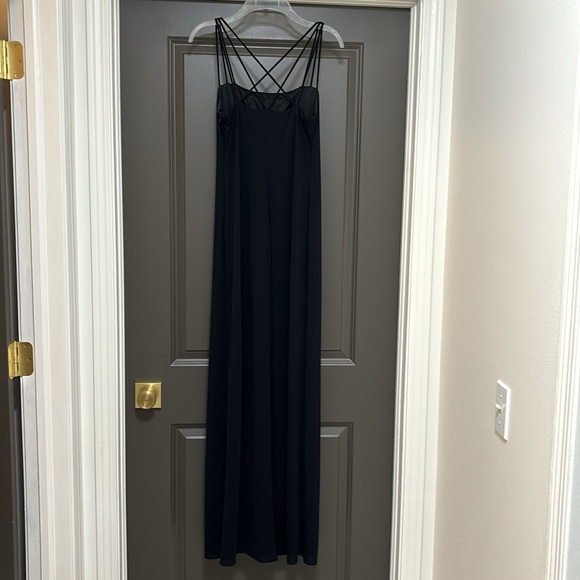 Shelli Segal Laundry black criss cross strap dress 6 - Picture 4 of 8